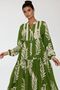 Printed Long Sleeve Viscose Modest Dress - 3
