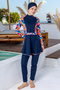 Padma Stretch Fabric Long Sleeve Hijab Swimsuit 3110