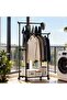 Heavy-Duty Metal Garment Rack with Wheels - 3