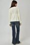 Sliced V-Neck Knitwear Sweater with Tie Detail - 3