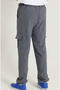 Men's Metallic Parachute Fabric Sweatpants |   Cargo Pocket Pieces, with Leg Clips, Baggy Cut - 7