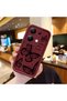 Redmi Note 13 Pro 4g Burgundy Butterfly Silicone Case Camera Protection Shock Absorption Comfortable Grip - 4