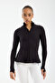 Winmoda Mock Neck Full Zip Flywheel Detailed Sports Jacket – Flexible Textured Everyday Use - 6