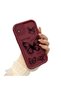 Realme C20/C20A Burgundy Butterfly Silicone Case Camera Protection Shock Absorption Comfortable Grip - 2