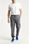 Men's Metallic Parachute Fabric Sweatpants |   Cargo Pocket Pieces, with Leg Clips, Baggy Cut - 3