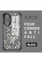Realme C55 Compatible Camera Protected Transparent Soft Silicone Phone Case Flower Pattern