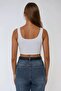 Basic Crew Neck Crop Top - 4