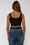 Basic Crew Neck Crop Top - 3