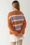 Relaxed Fit Colorful Striped Knitwear Sweater - 3