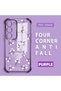 Samsung Galaxy S23 Compatible Camera Protected Transparent Soft Silicone Phone Case Flower Pattern