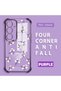 Samsung Galaxy S25 Compatible Camera Protected Transparent Soft Silicone Phone Case Flower Pattern