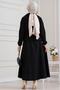 Beli Tunnel Zippered Skirt Suit - Black - 5
