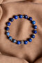 Certified Lapis Lazuli Natural Stone Zircon Apparatus Bracelet Odt202 - 5