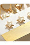 Women Gold Embellished Studs Set (12 Pair) - 4