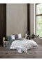 Double Ranforce Duvet Cover Set - 4 Pieces - 100% Cotton - Original Luxury Box Plaid Gray