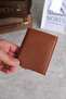 Genuine Leather Wallet with Snap Fastener Zipper and Coin Compartment 1291 - 4