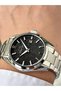Men's Wristwatch with Calendar Silver-Black Color Steel Band Steel Case 2520Mr - 3