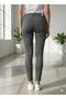 Bolinto side chain high waist 5 pocket lycra tight leg pants - 2