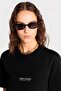 Women's Oversized T-Shirt Chmp Studios Printed Black – Crew Neck, 100% Cotton Compact Single Jersey 24/1 - 5