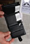 Genuine Leather Wallet with Snap Fastener Zipper and Coin Compartment 1294 - 3