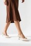 Women's Buckle Detailed Heeled Shoes Patent Leather - 2