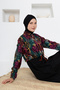 Ferny parachute lycra long sleeve hijab swimsuit 3404 - 5