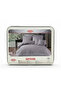 Stripe Comforter Set Single 4 Pieces - Gray - 2