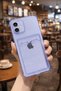 iPhone 11 Compatible Lens Protected Shockproof Colorful Transparent Silicone Case