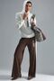 Modal Textured Hooded Sweatshirt and Striped Detail Pants Set Bersan Collection