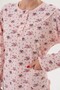 Floral Print Long Sleeve Plus Size Women's Pajama Set - 3