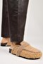 Pelini Women's Teddy Flat Slippers Caramel Slippers - 5