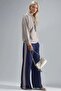 Modal Textured Hooded Sweatshirt and Striped Detail Pants Set Bersan Collection - 4