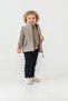 Gray 4-Piece Knitwear (Pants; T-Shirt; Sweater; Vest) Festive Boys' Set-Lucy 2485 - 3
