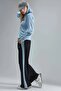 Modal Textured Hooded Embroidered Long Wide Leg Double Suit Berşan Collection - 6