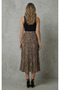 Women's Camel-Black Leopard Print Midi Skirt Ayr1928 - 3