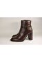 Genuine Leather Quality Women's Heeled Boots - 3