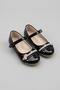 Papuç Sepeti 5102 Baby Girl Ballerina Shoes with Velcro & Stones, Patent Leather Ballerina Shoes - 4