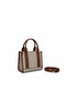 Women's Stylish Daily Hand and Shoulder Bag - Minimal Design Box Bag - 3
