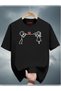 qubo Unisex Oversized Printed 14 FEBRUARY VALENTINE'S DAY Cotton Crew Neck Short Sleeve T-shirt