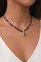 Feyz Navy Blue Aura Necklace