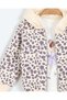 Baby Girl Leopard Patterned Hooded Cardigans, 3 Pieces 6-9-12-18-24 Months Stylish Holiday Set, - 3
