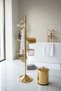 Bathroom Set Gold Color Brush Holder Towel Ring Bucket Toilet Paper Holder Retro Design Brass Material Bathroom Set - 3