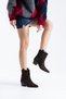 Mabel Women's Genuine Leather Suede Western Heeled Boots - 3