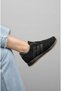 Unisex Black Sports Shoes Women Men Lightweight Flexible Non-Slip Sole Daily Walking Shoes - 4