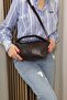 Women's Brown Handbag - Adjustable Long Strap -Fibag - 4