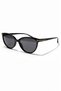 Melora Cat-Eye Black Sunglasses – Uv400, Lightweight Tr90 Frame, Retro Chic, Casual City Style Elegance - 4