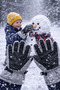 Kitti 9-16 Years Old Children's Snow Skiing Winter Gloves Lined Cold-Proof Wind Water Repellent Reflective - 5