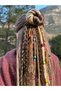 African Braided Handmade Hair Clip – Rasta Style - 3