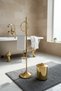 Bathroom Set Gold Color Brush Holder Towel Ring Bucket Toilet Paper Holder Retro Design Brass Material Bathroom Set - 5