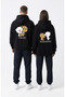 Unisex Oversized Teddy Bear Printed Pair Hoodie